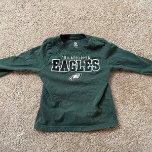 Boys Kids Philadelphia Eagles long sleeve football t-shirt 3T